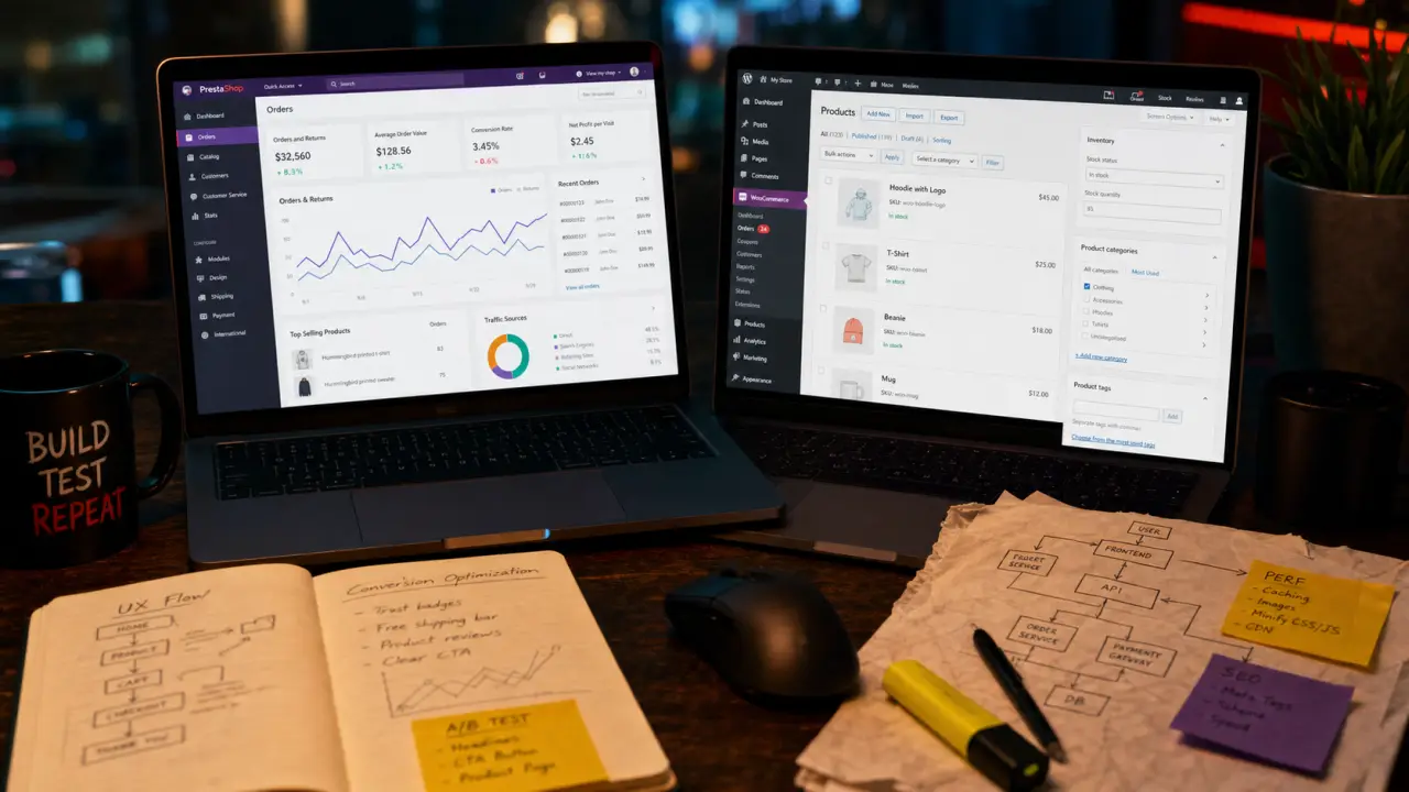 PrestaShop ou WordPress : boutique e-commerce et contenu SEO