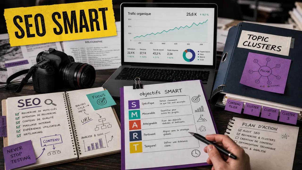 Stratégie de contenu seo SMART : objectifs et mots-clés