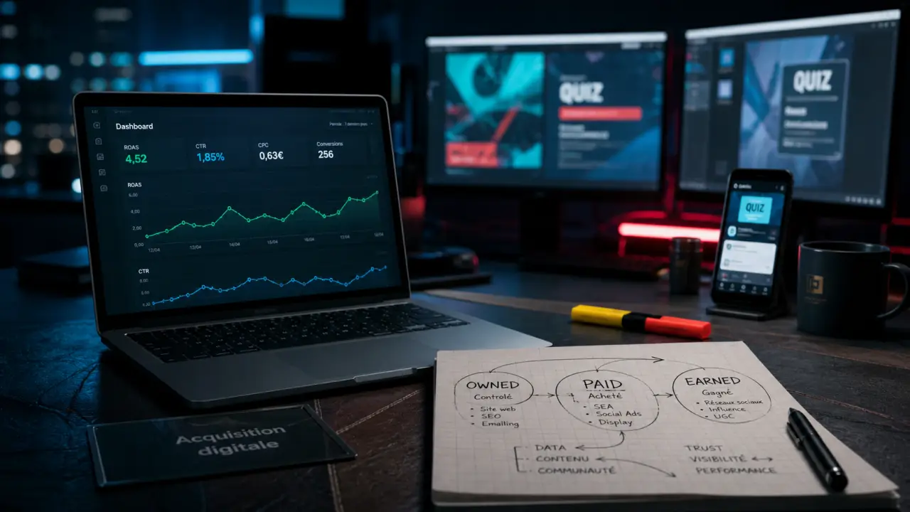 Acquisition digitale : mesurer et convertir avec Owned, Paid, Earned