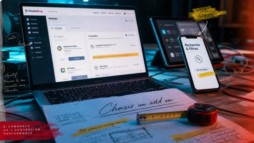 SEO, conversion, vitesse : choisir le bon add on PrestaShop sans ralentir sa boutique