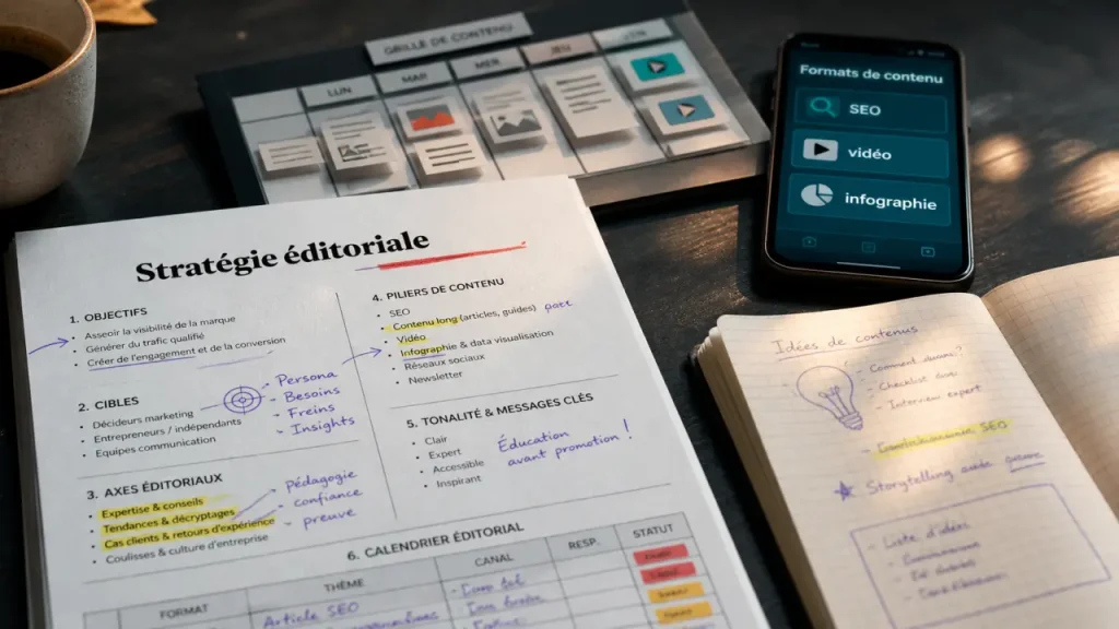 Créer du contenu digital qui gagne en visibilité : formats, SEO et méthode