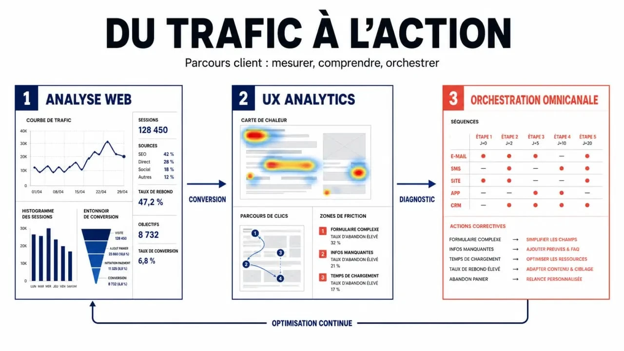 Outils marketing suivi parcours client : comparaison des trois familles d’outils et de leurs usages