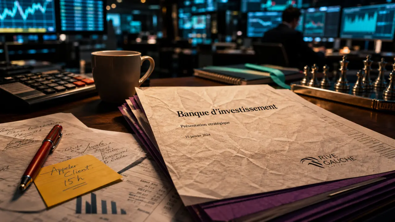 Investissement des banques : bureau et salle de marché pour capitaux, marchés et risques