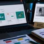 WordPress site exemple : tableau vitrine, média et boutique